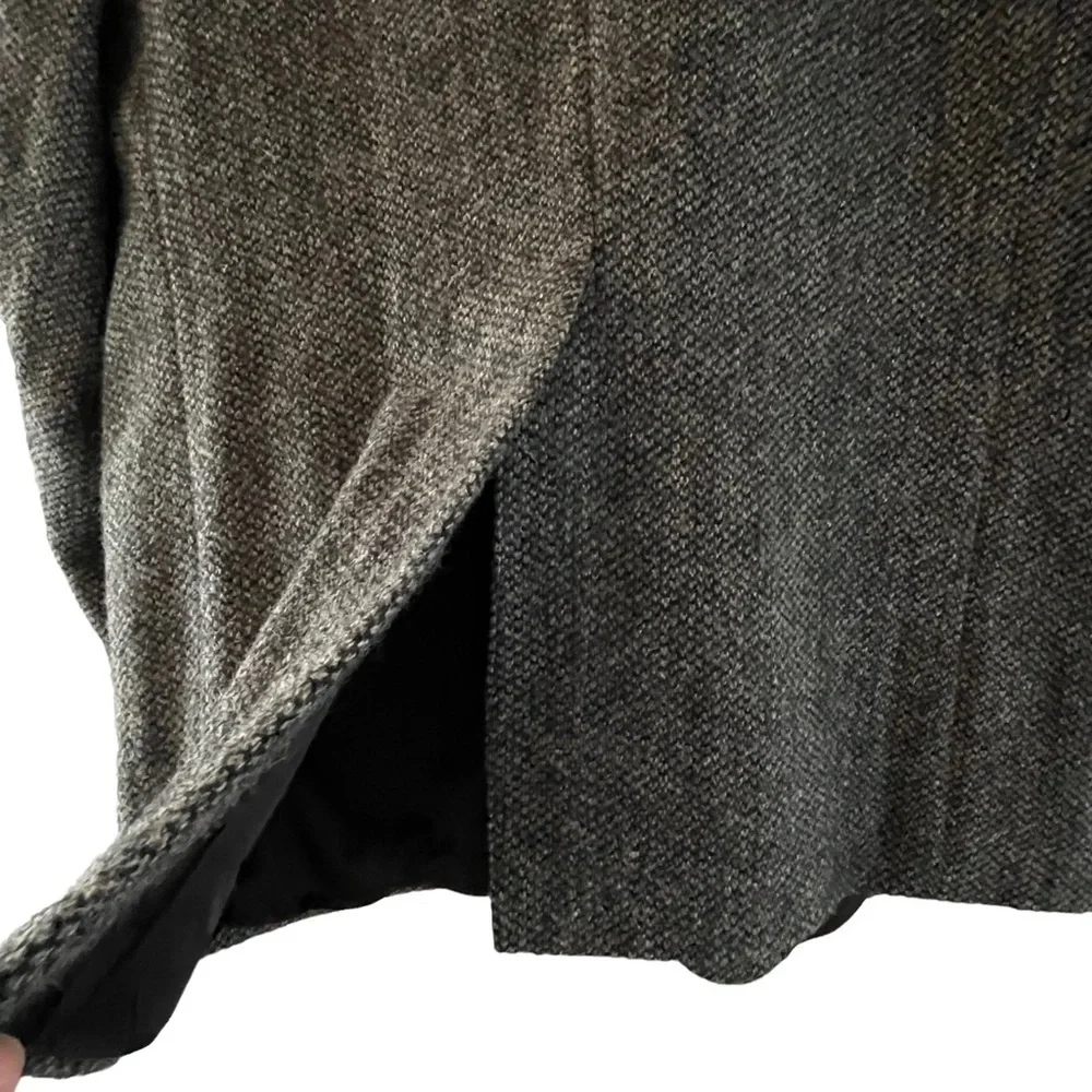 STUNNING Oversized Vintage HARRIS TWEED Boyfriend Wool Coat Jacket Blazer - Picture 11 of 15